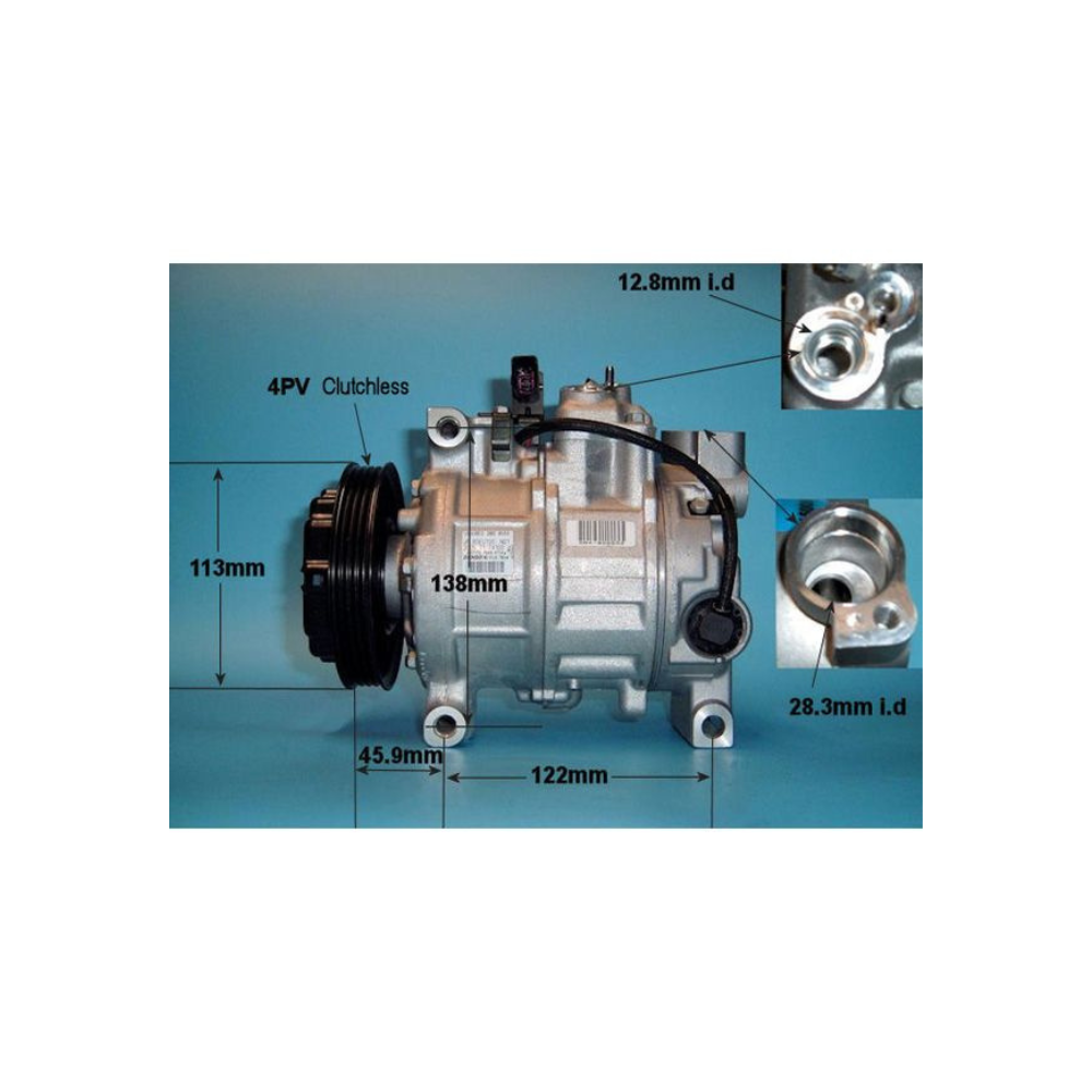 Compressor (AirCon Pump) Audi A6 Allroad 2.5 V6 TDi Diesel (Jun 2003 to Aug 2005)