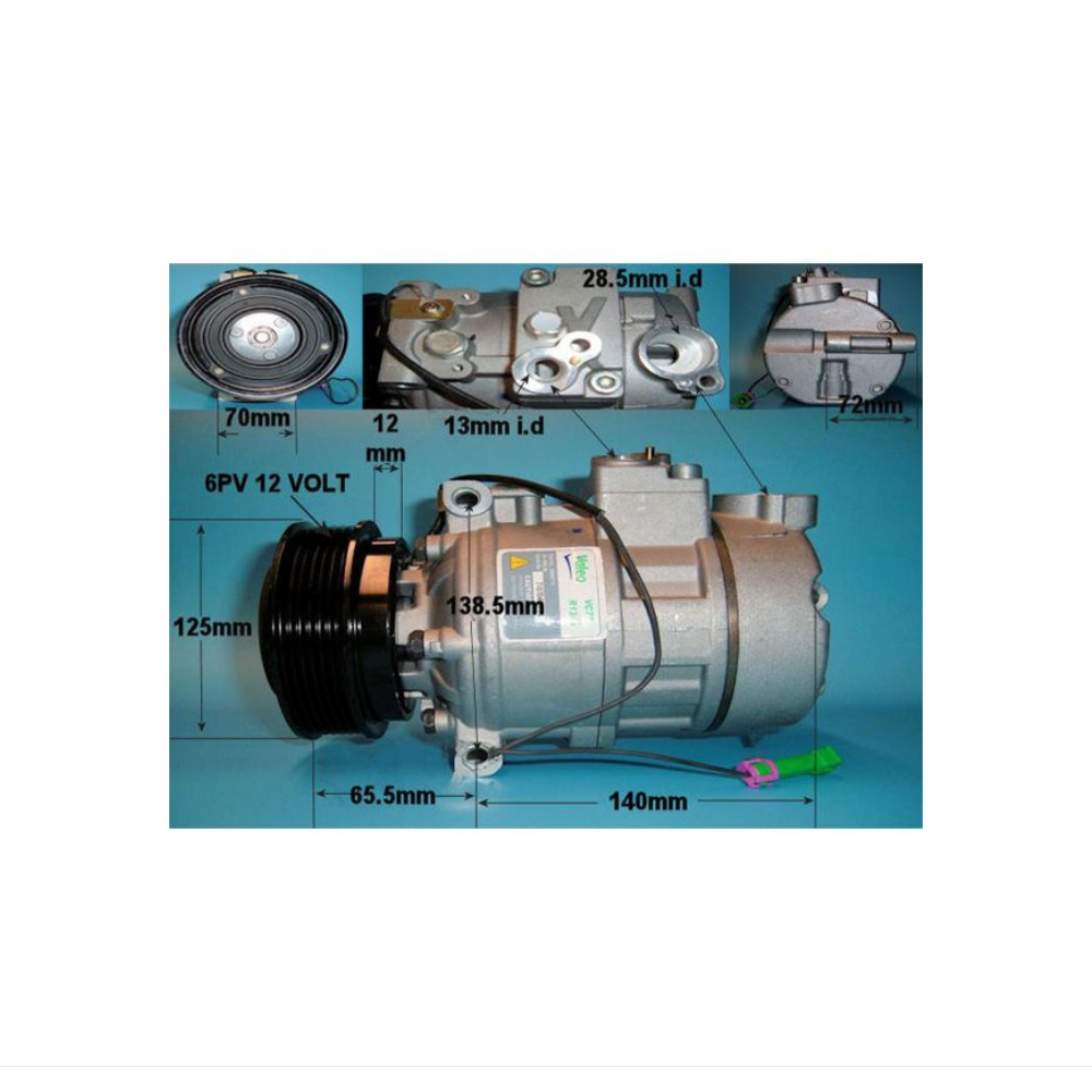 Compressor (AirCon Pump) Audi A8 4.2 V8 Petrol (Jul 1996 to May 2000)