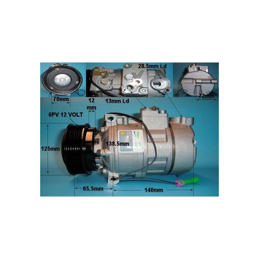 Compressor (AirCon Pump) Audi A8 4.2 V8 Petrol (Jun 2000-Sep 2002)