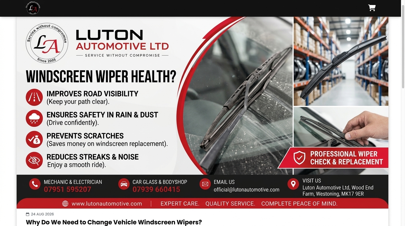 Why Do We Need to Change Vehicle Windscreen Wipers?